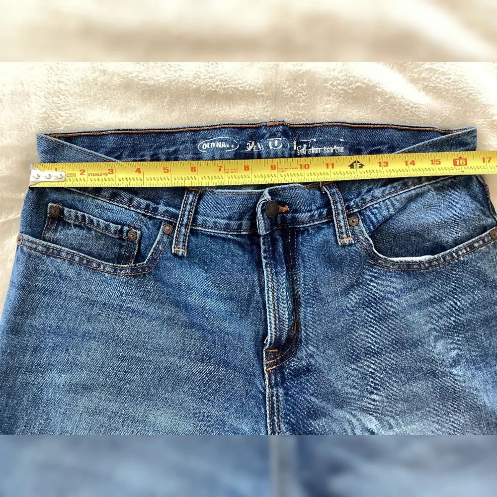 Old Navy Men’s Slim Étroit Jeans – Size 34x32 – Medium Blue